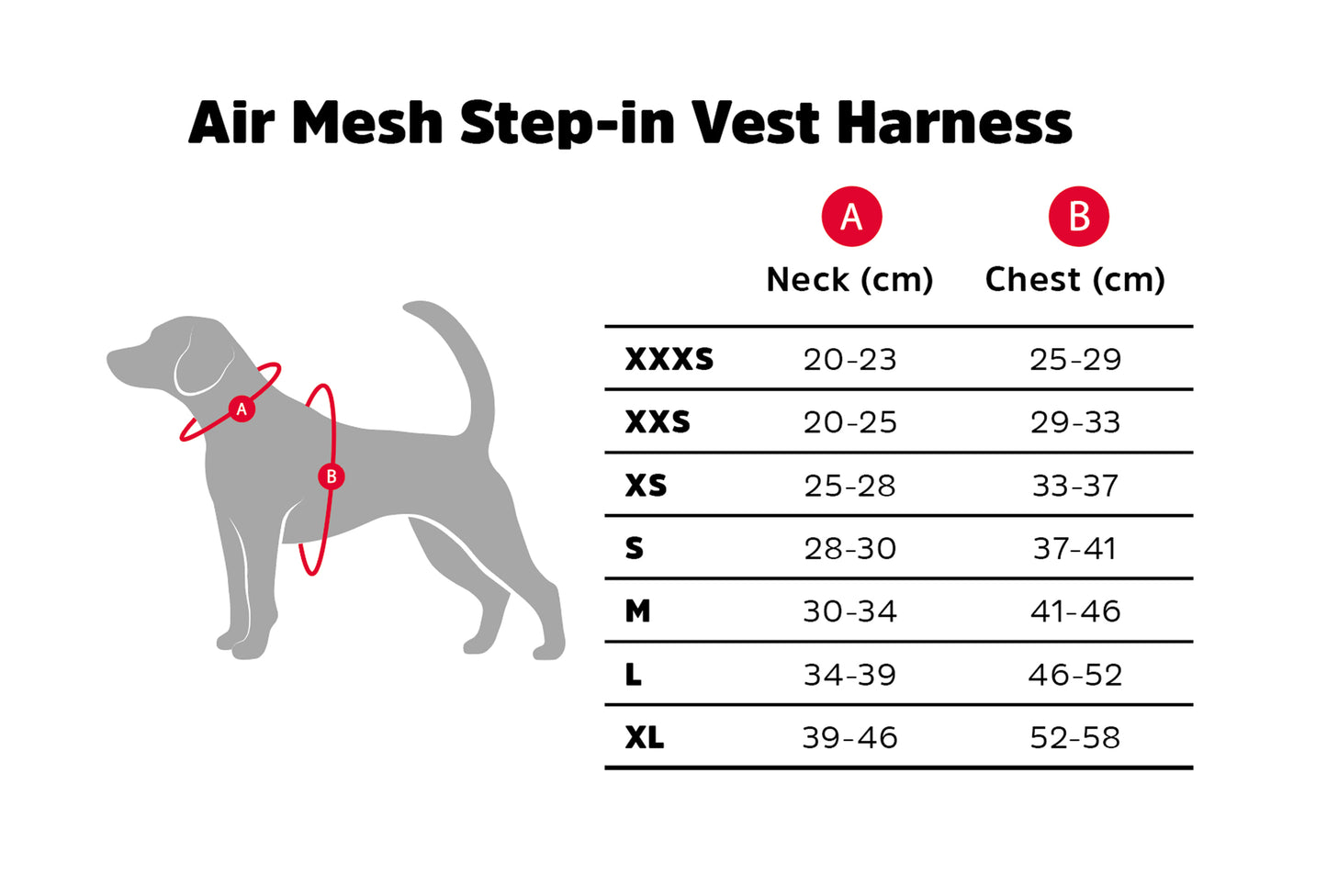 Air Mesh Step-in Väst Sele Svart