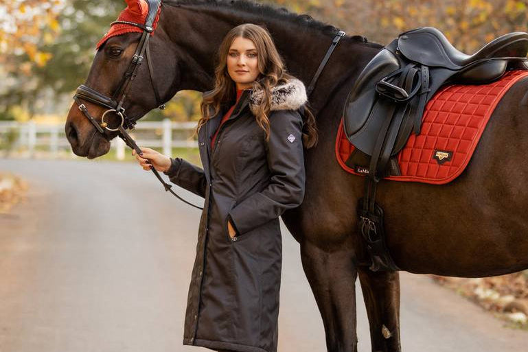LM Waterproof Long Riding Coat Grey