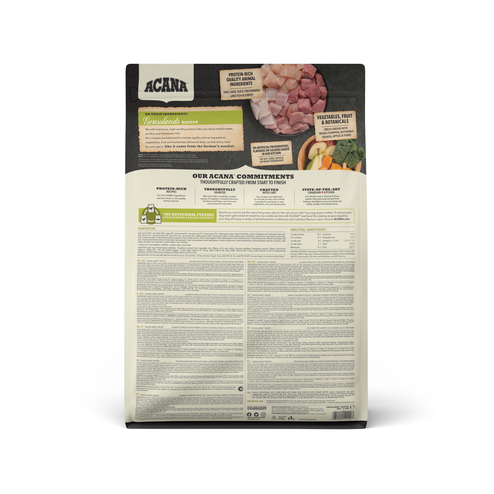 Acana Grasslands Recipe Torrfoder för hund