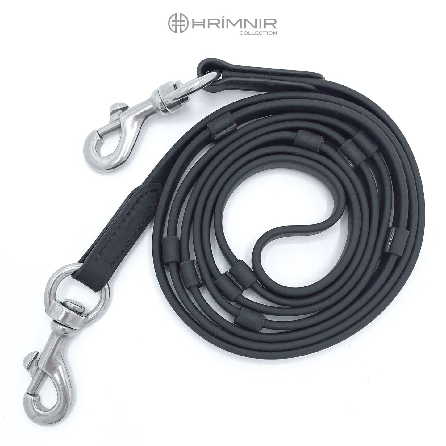 Rubber reins with stoppers